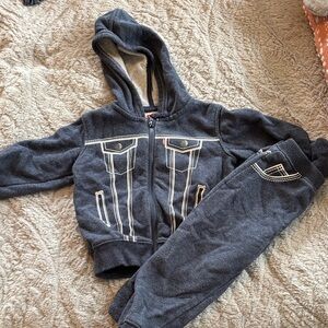 Levi's Charcoal Hoodie and Jogger Set